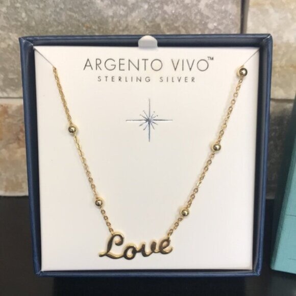 Argento Vivo Love Pendant Necklace - Picture 2 of 3